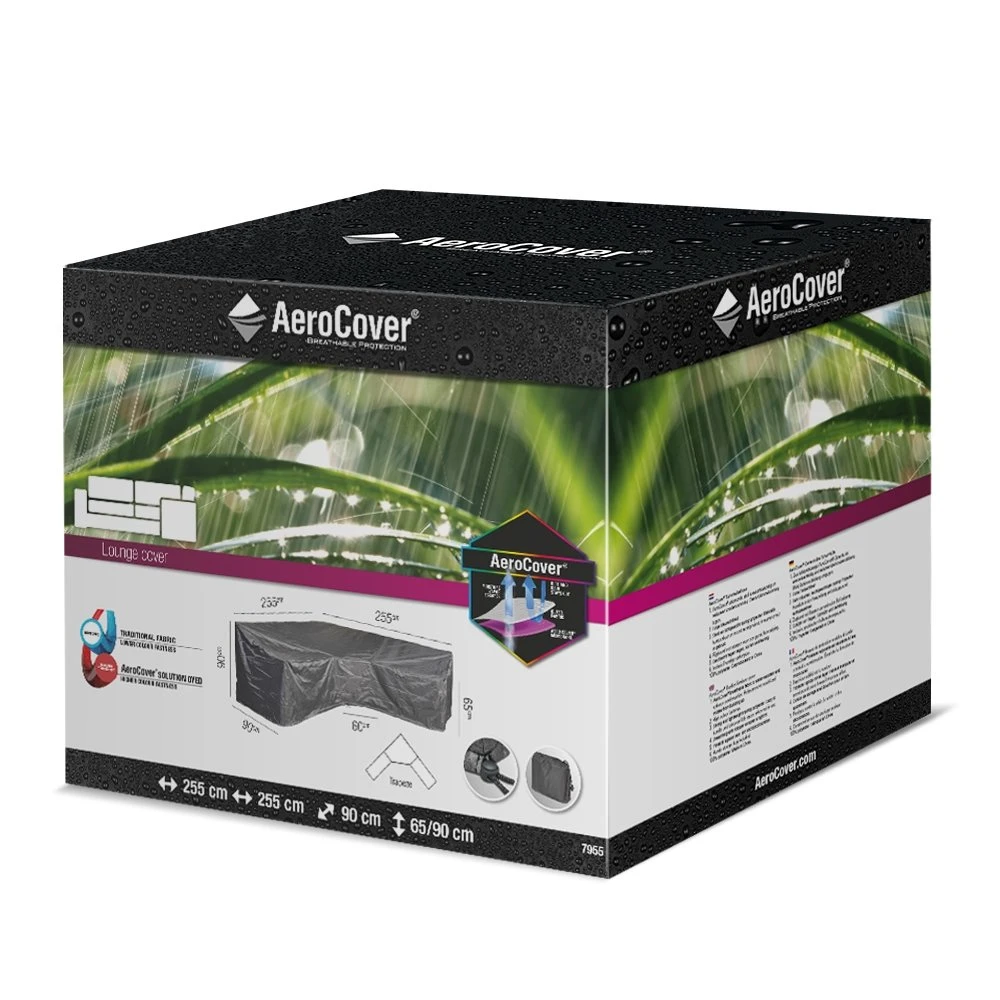 AeroCover Loungesethoes Hoekset Trapeze 255 X 255 X 65/90 Cm 2 AeroCover Loungesethoes Hoekset Trapeze 255 X 255 X 65/90 Cm - Afbeelding 2