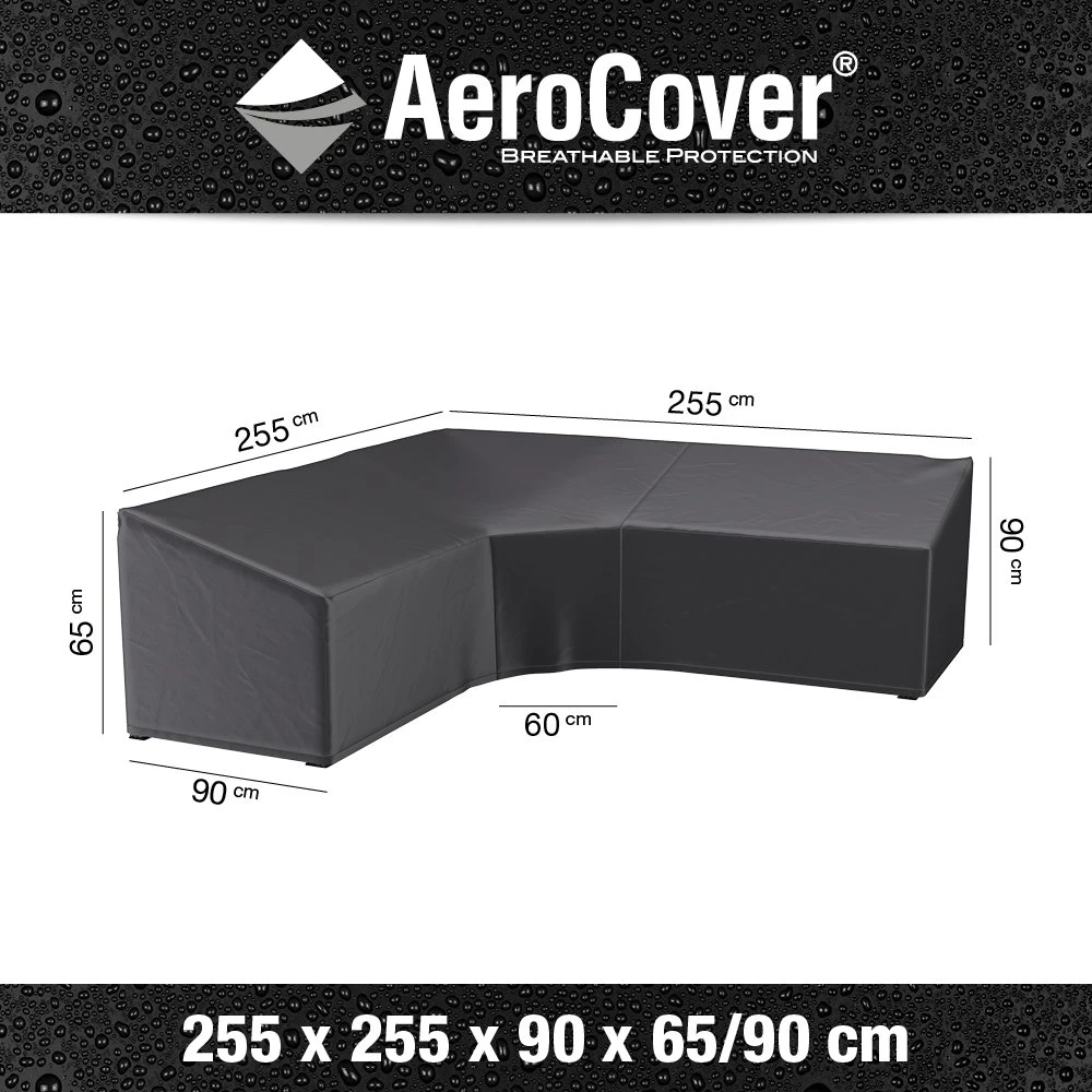 AeroCover Loungesethoes Hoekset Trapeze 255 X 255 X 65/90 Cm 4 AeroCover Loungesethoes Hoekset Trapeze 255 X 255 X 65/90 Cm - Afbeelding 4