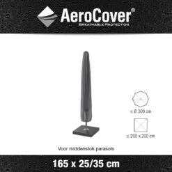 AeroCover Parasolhoes H 165 X 25/35 Cm -Tuinserie Winkel aerocover parasolhoes antraciet h165x25 35cm 1000x1000 621e0db844f24 l