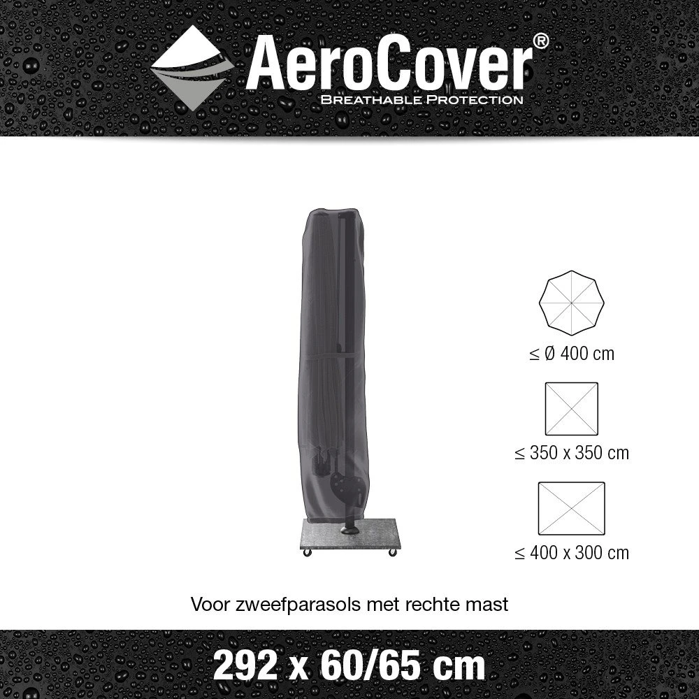 AeroCover Zweefparasolhoes H 292 X 60/65 Cm 3 AeroCover Zweefparasolhoes H 292 X 60/65 Cm - Afbeelding 3