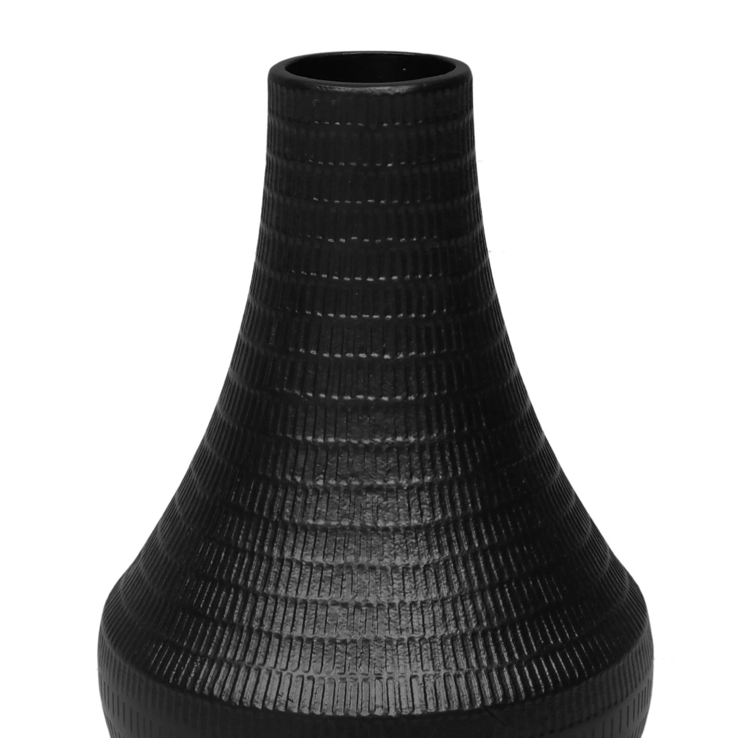 Bloemenvaas Matt Black - H 37 X D 19,5 Cm 2 Bloemenvaas Matt Black - H 37 X D 19,5 Cm - Afbeelding 2