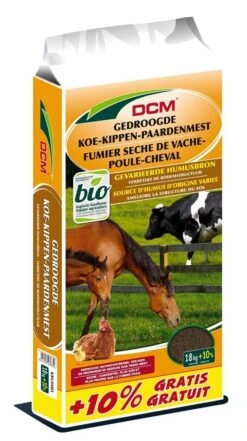 DCM Gedroogde Koe-Kippen-Paardenmest