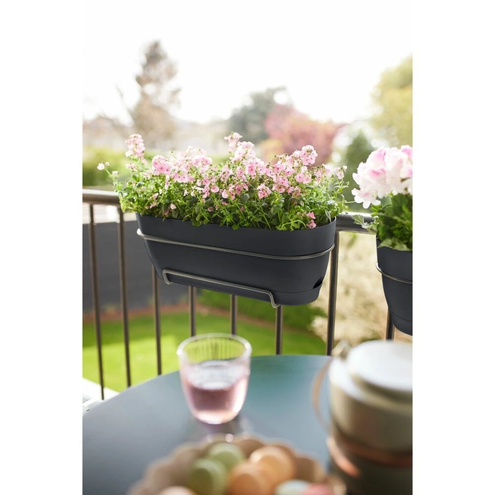 Elho Vibia Campana Balkonbak Allin1 50 Cm Zwart 6 Elho Vibia Campana Balkonbak Allin1 50 Cm Zwart - Afbeelding 6
