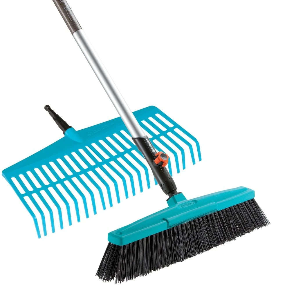 GARDENA CS Gazonhark + Bezem + Steel 1 GARDENA CS Gazonhark + Bezem + Steel