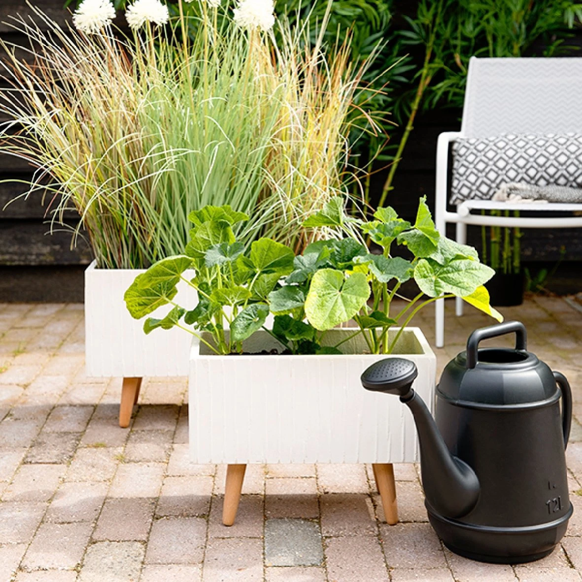 Gieter Plastic Zwart 12L 2 Gieter Plastic Zwart 12L - Afbeelding 2