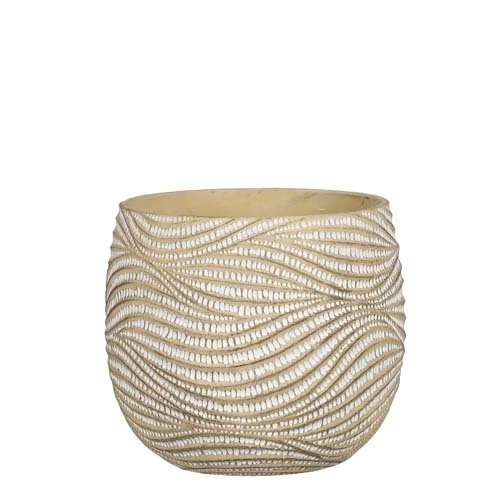 Hendrick Pot Rond Creme - H20xd23,5cm 1 Hendrick Pot Rond Creme - H20xd23,5cm