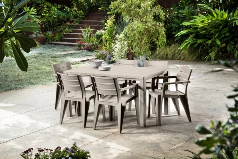 Keter Julie Tuinstoel Cappuccino 2 Keter Julie Tuinstoel Cappuccino - Afbeelding 2