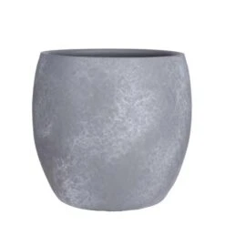 Lester Pot Rond L.grijs Stone - H31xd33cm