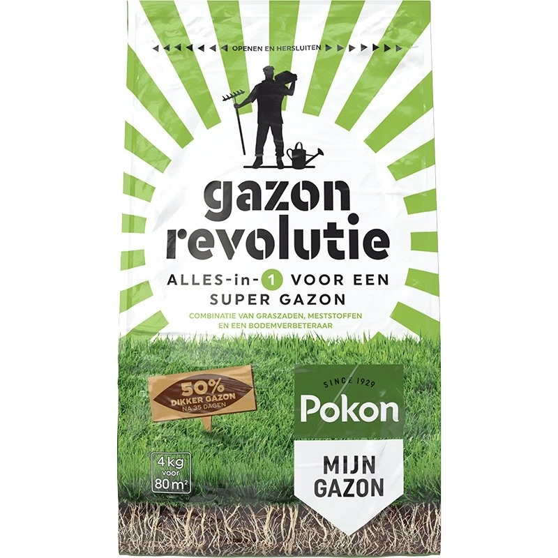Pokon Gazon Revolutie 4kg 1 Pokon Gazon Revolutie 4kg