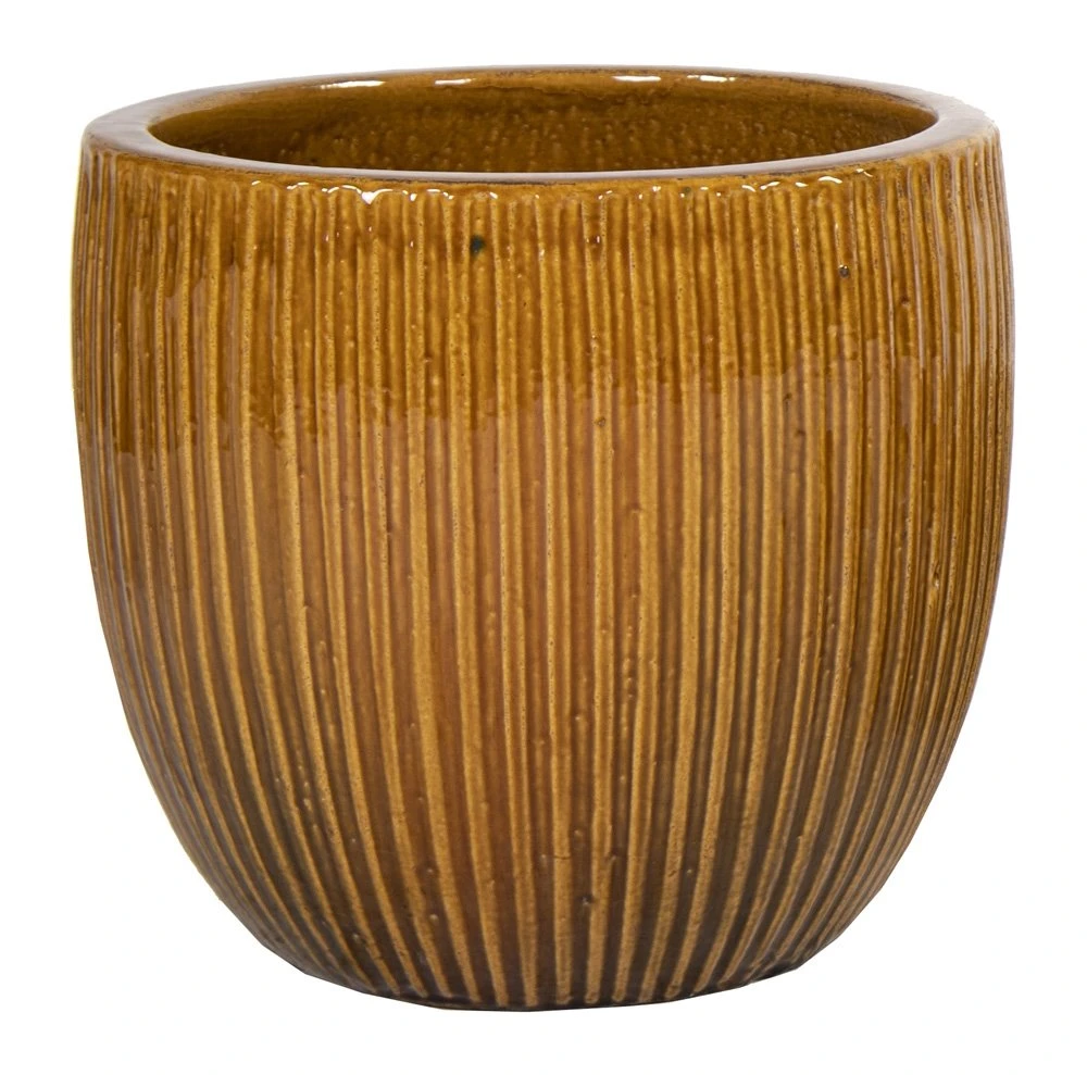 Portly Egg Rib Honey - Ø 28 X H 25 Cm 1 Portly Egg Rib Honey - Ø 28 X H 25 Cm