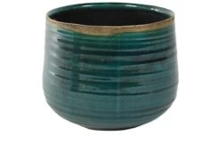 Pot Iris Turquoise D21 H17