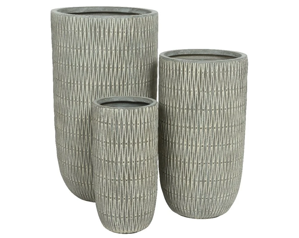 Pot James Grijs - Ø 34 X H 63,5 Cm 3 Pot James Grijs - Ø 34 X H 63,5 Cm - Afbeelding 3