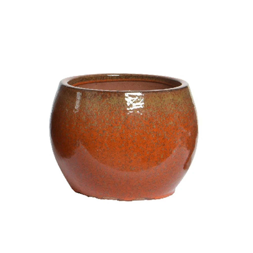 Pot Luca Oranje - Ø 31 X H 23 Cm 1 Pot Luca Oranje - Ø 31 X H 23 Cm