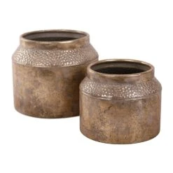 Pot Metaal White Gold - H 23,5 X D 28 Cm -Tuinserie Winkel pot metaal white gold h 23 5 x d 28 cm 1000x1000 61a5f11a1bb40 l