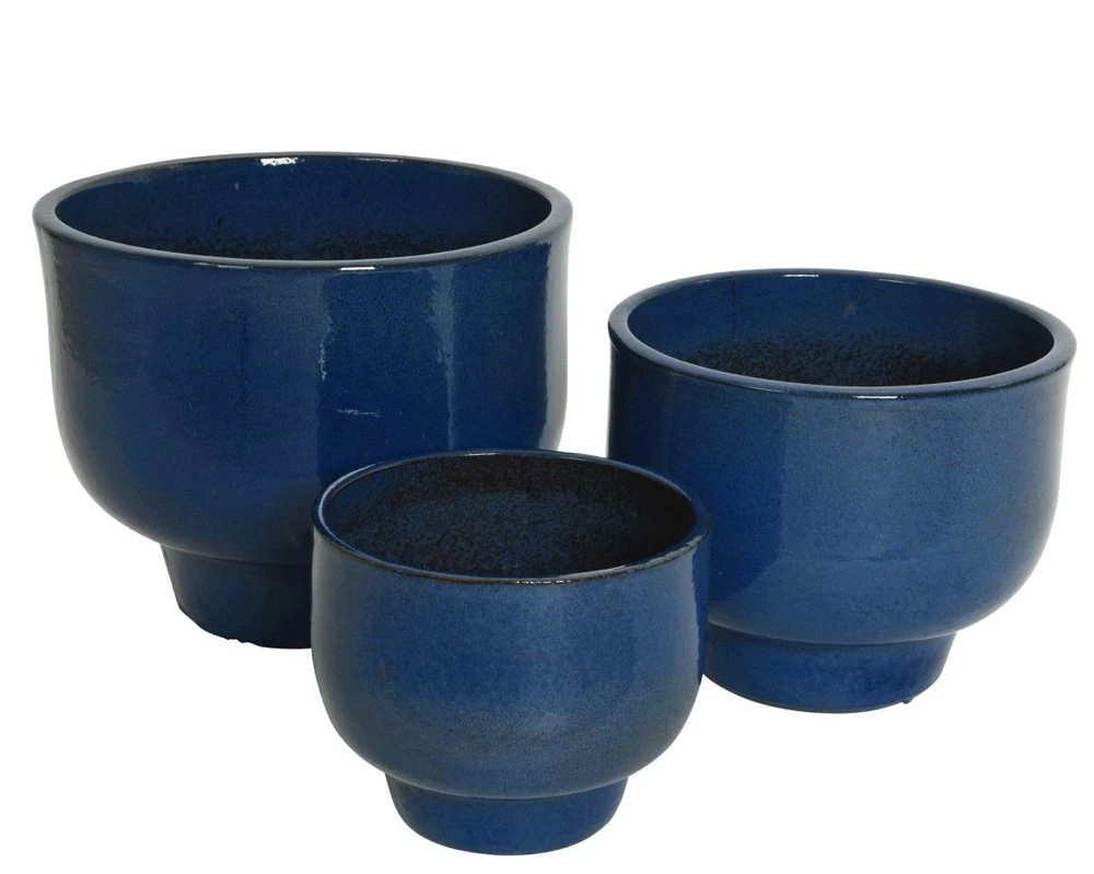 Pot Mila Blauw - Ø 50 X H 40 Cm 3 Pot Mila Blauw - Ø 50 X H 40 Cm - Afbeelding 3