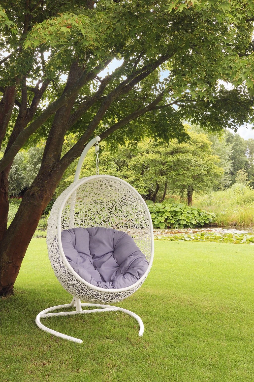 Royal Seasons VOGELNEST Deluxe Hangstoel Wit 2 Royal Seasons VOGELNEST Deluxe Hangstoel Wit - Afbeelding 2