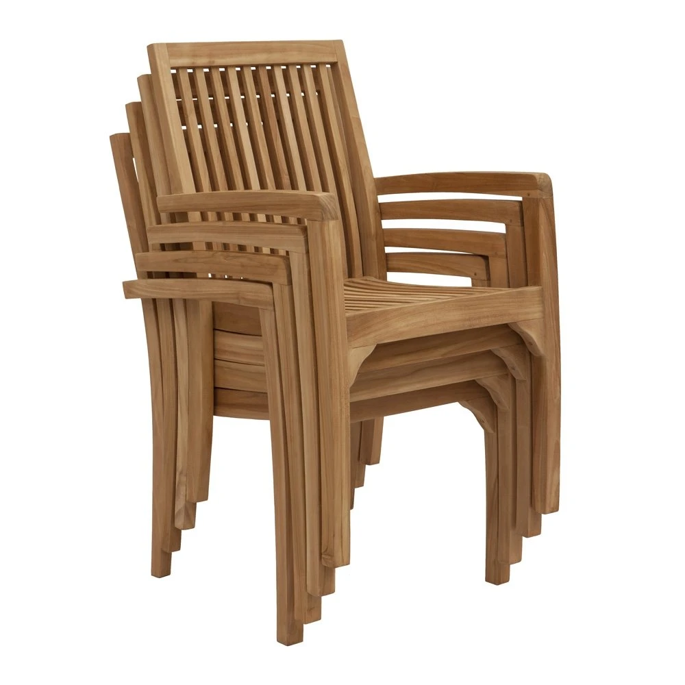 Timber YORK Stapelstoel - 58 X 60 X 90 Cm 2 Timber YORK Stapelstoel - 58 X 60 X 90 Cm - Afbeelding 2