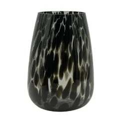 Vaas Glas Black Cheetah - Ø 14 X H 21,5 Cm
