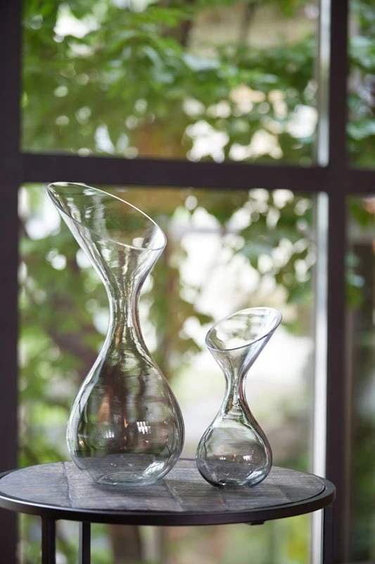 Vaas HERLEY Grijs/Groen - 13 X 13 X 25 Cm 2 Vaas HERLEY Grijs/Groen - 13 X 13 X 25 Cm - Afbeelding 2